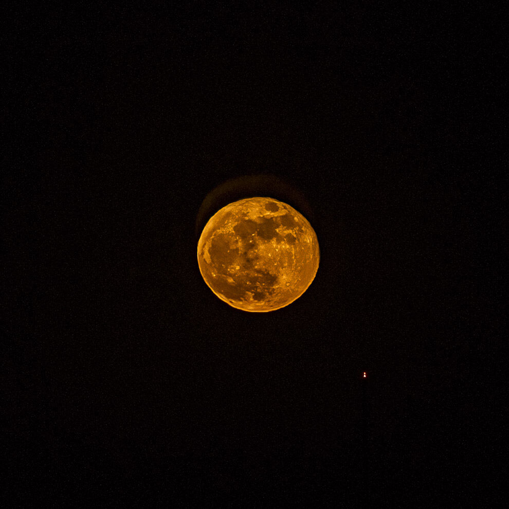 Moon over Montecito Heights